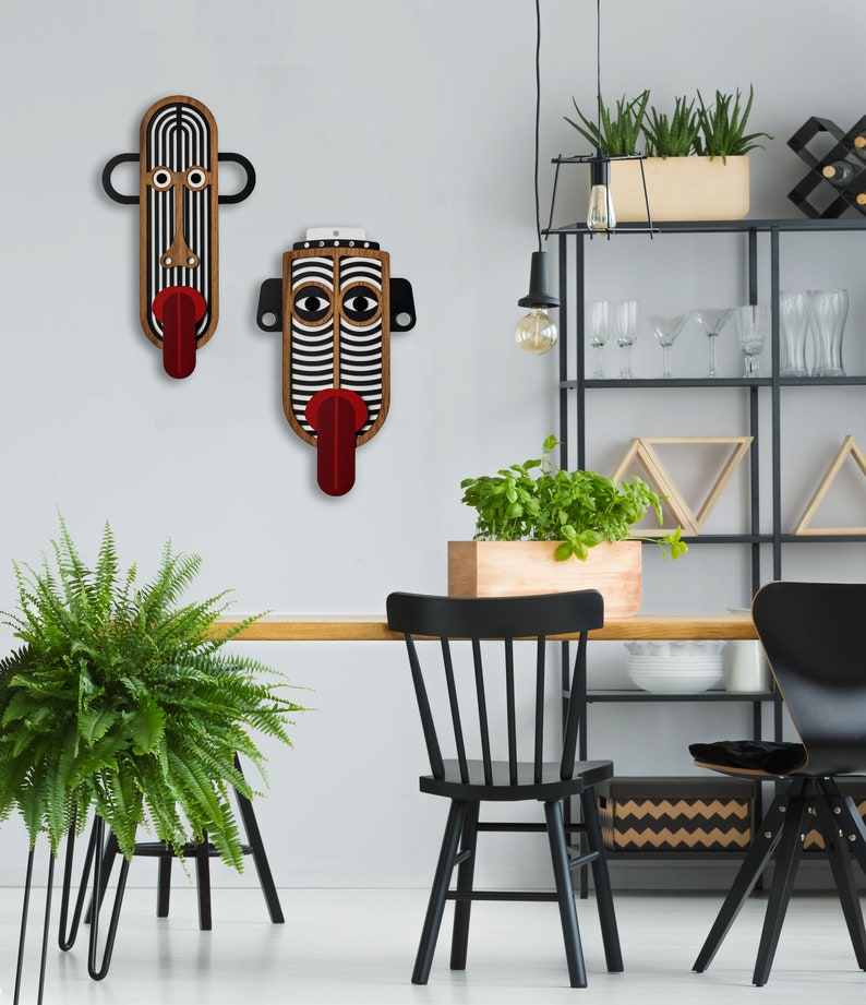 Modern Wall Sculpture Wood Wall Hanging 3D Wall Art Large Etsy