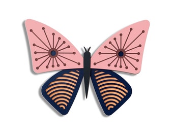 Butterfly Wall Decor , Girls Room Decor, Pink Decor, Nursery Decor, Butterfly Wall Hanging, Kids Rooms Wall Decor, Wooden Butterfly Decor,