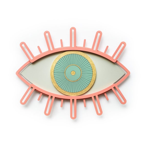 Pink Eye Wall Decor Home Modern Evil Pink Eye Wall Decor Home Modern Evil Image 0