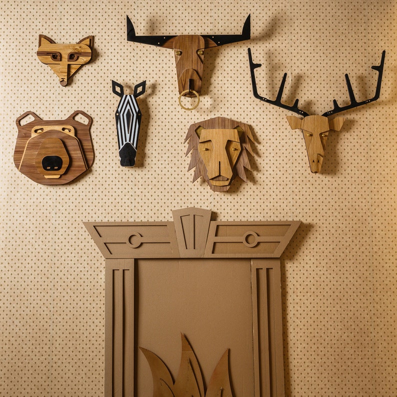 Wooden Zebra Head Zebra Wall Art Zebra Decor Animal Head Etsy