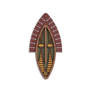 Decorative Wall Mask, Unique Wooden Wall Art, Living Room Wall Decor, Wall Sculpture, Office Art, African Wall Decor, Tribal Wall Art