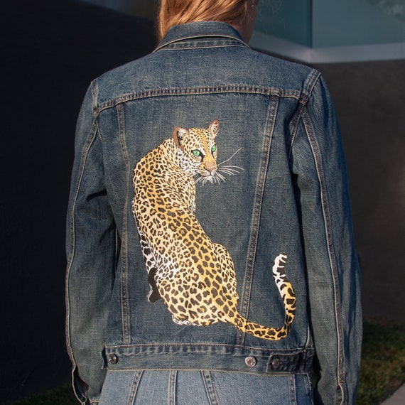 etsy custom denim jacket