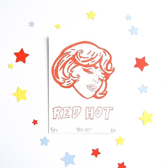 Original 3 Color Risograph Print Unframed Arrival