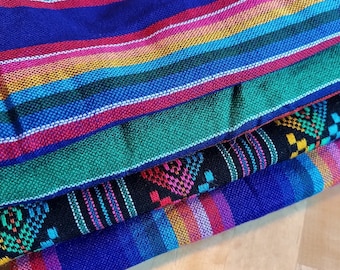 Mexican fabric/Mexican ethnic fabric/colorful woven fabric/colorful Mexican tablecloths/fabric from Mexico