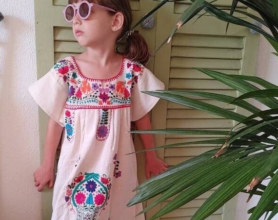 mexican flower girl dress
