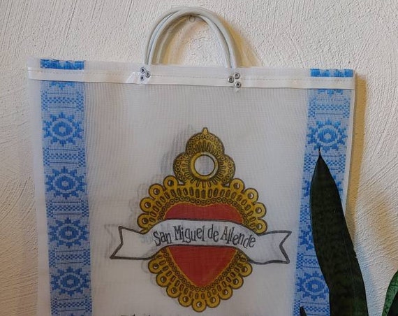 market bag *FRIDA *, shopping bag, reusable bag, mesh bag, beach bag, Mexican tote bag, Frida Kahlo tote bag, mexican market bag