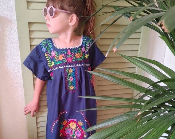 mexican flower girl dress