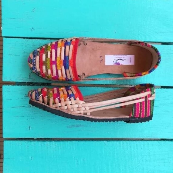 Sandalias mujer HUARACHES arcoiris mocasines talla 38 | Etsy España