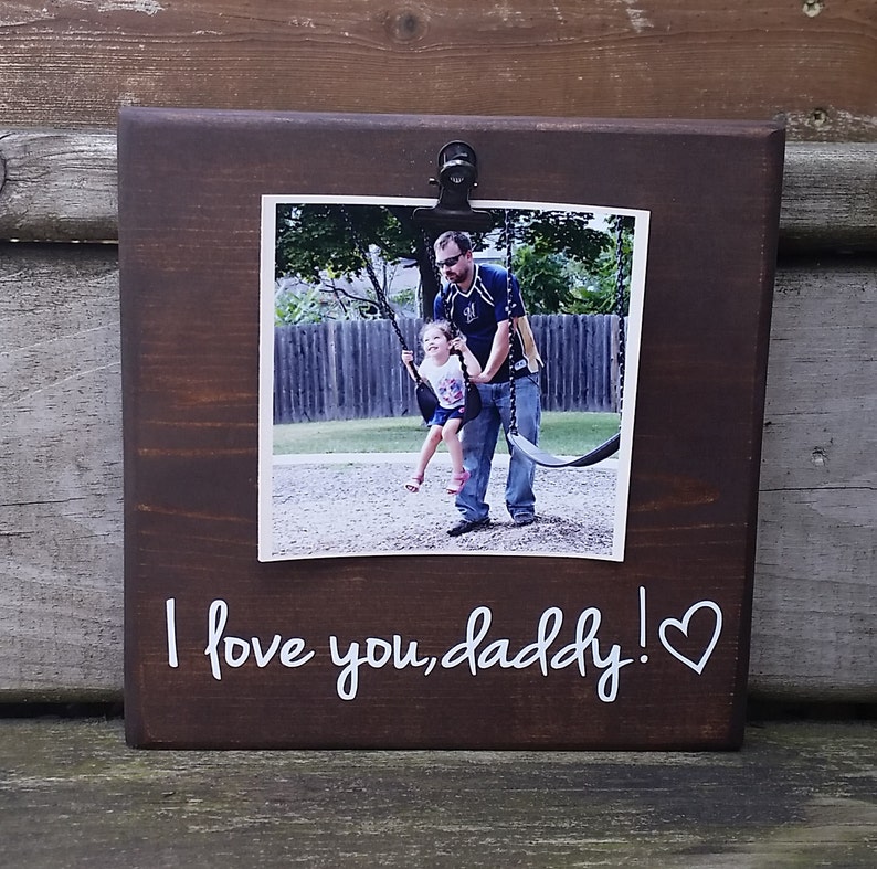 I Love You Grandma Picture Frame Gift Gift for Dad Photo Etsy