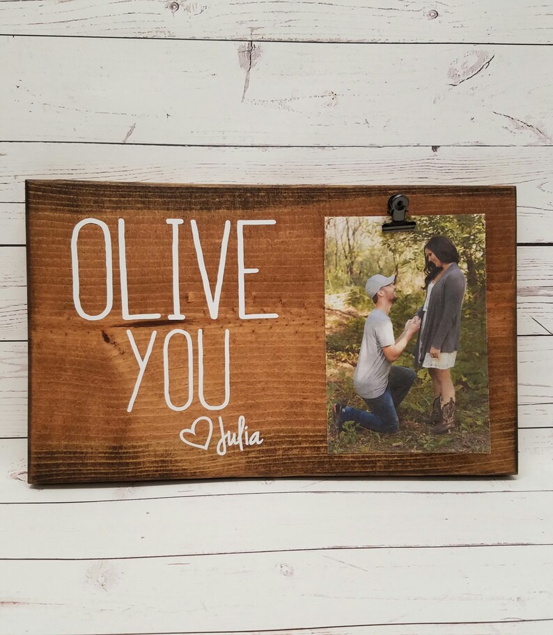OLIVE YOU Picture Frame Gift I Love You Daddy Gift for Dad Etsy