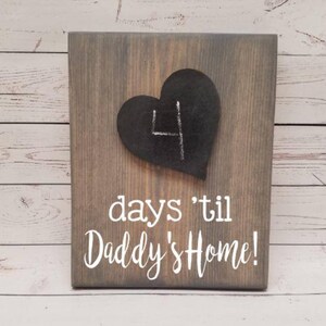 Deployment Chalkboard Countdowns Days/weeks Until Daddy's - Etsy