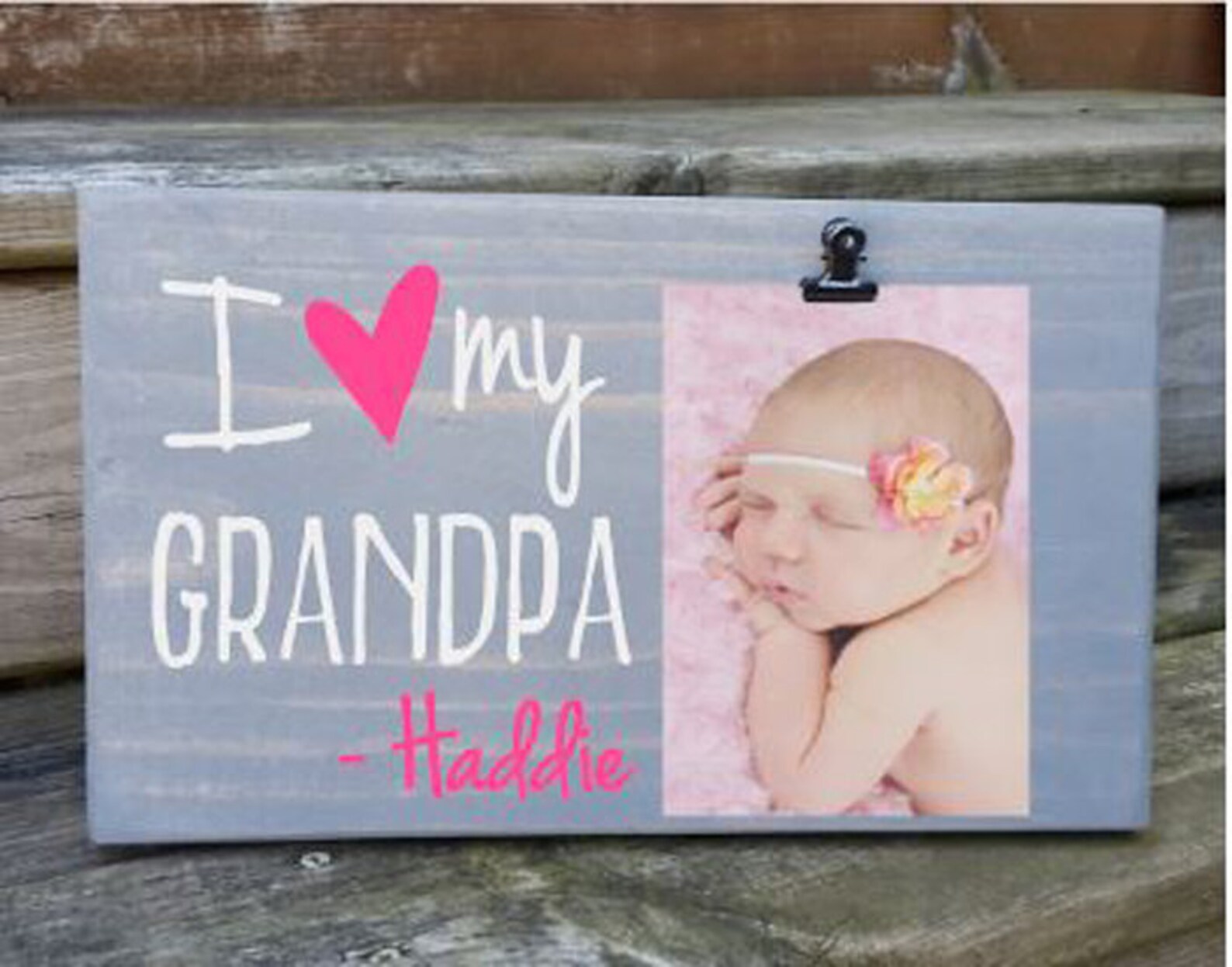 I Love My Grandpa Picture Frame Gift Gift for Papa Pepaw Etsy