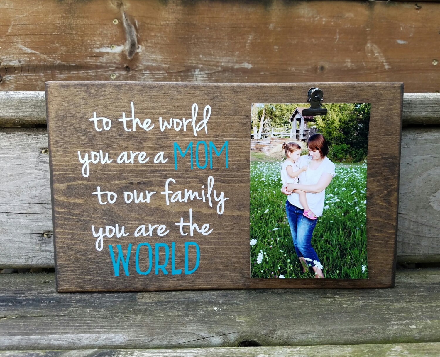 First Father's Day Picture Frame Gift I Love You Daddy Etsy