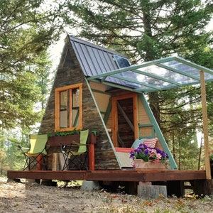 The ORIGINAL Transforming A-frame Cabin PDF Building Plans (Est. 2014) Tiny House or Treehouse
