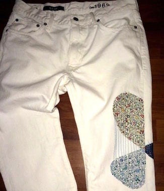 GAP 1969 Slim Straight Jeans White 