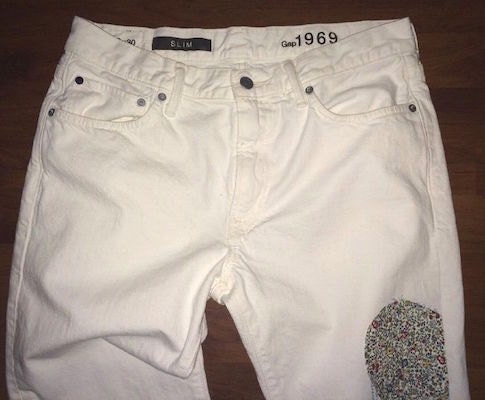 GAP 1969 Slim Straight Jeans White 
