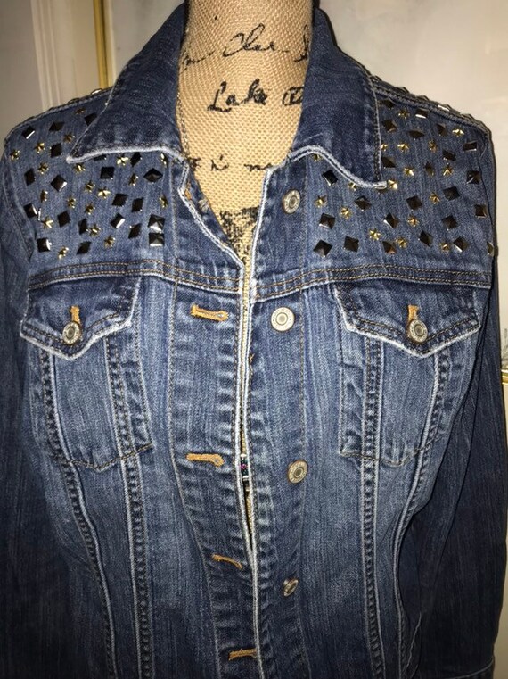 denim jacket with studs