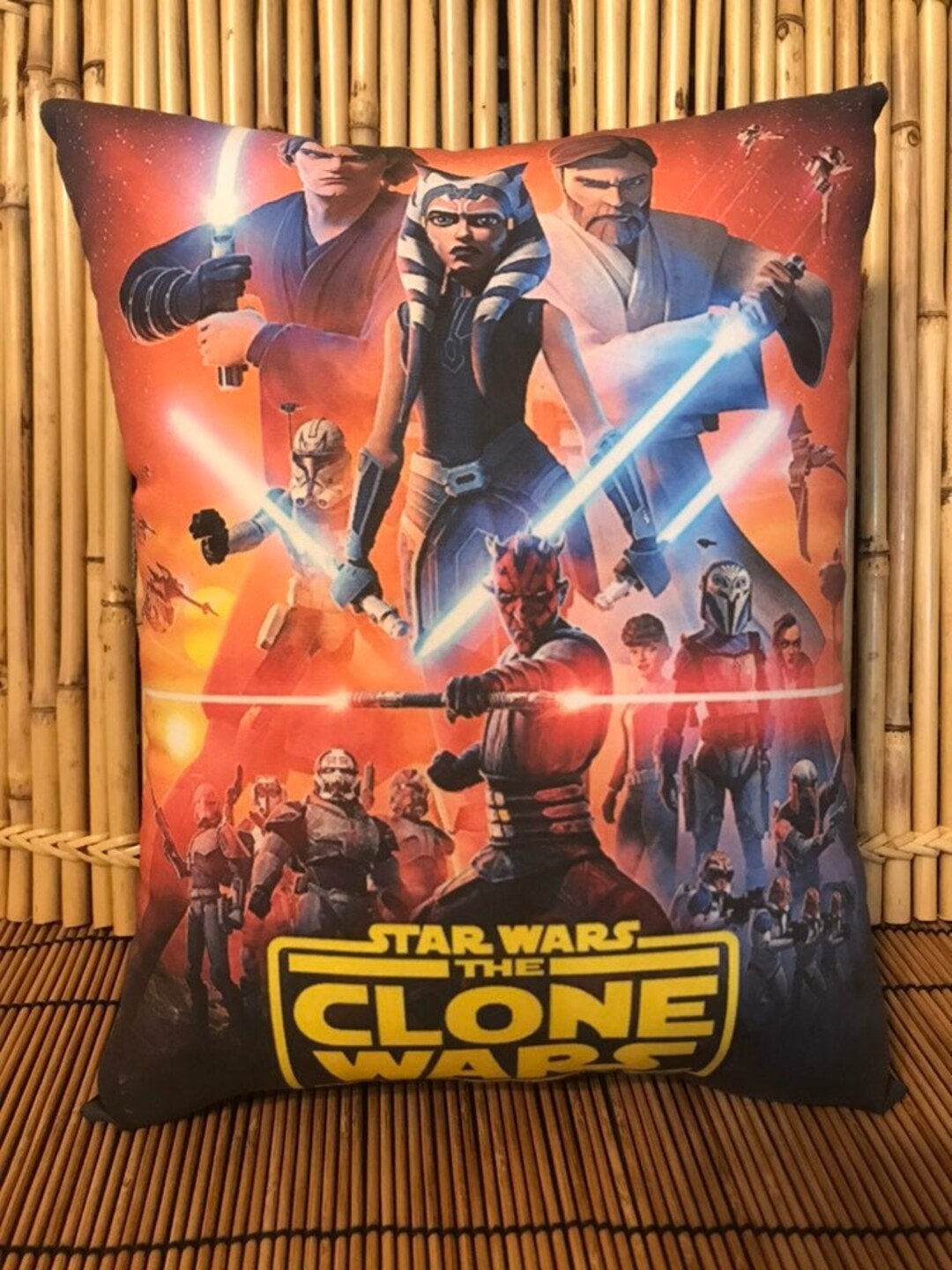Star Wars Pillow Featuring the Clone Wars Etsy