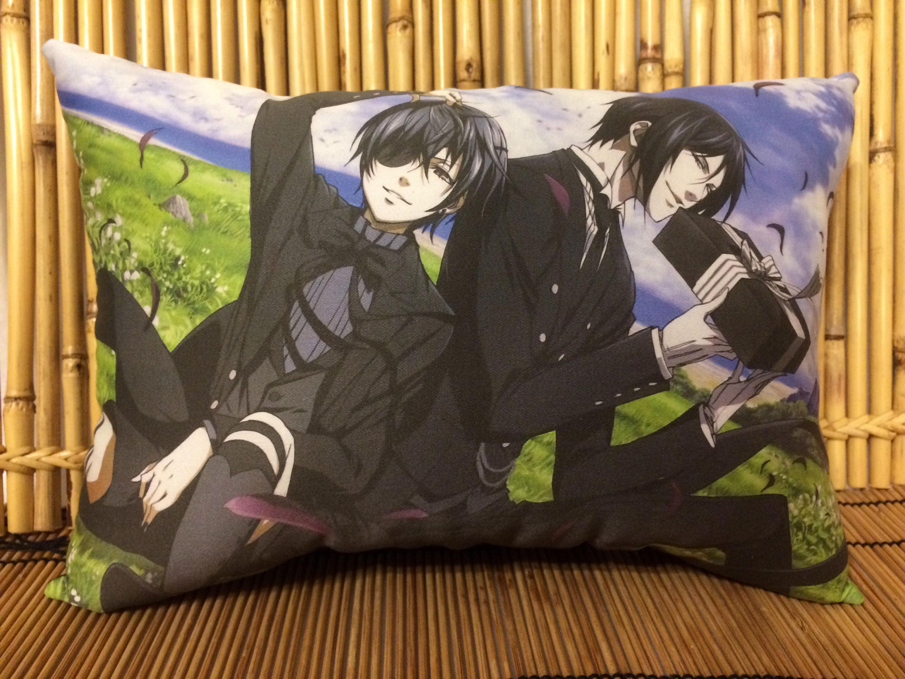 Black Butler Anime Pillow Feat Ciel And Sebastian