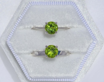 Peridot Birthstone ring - August