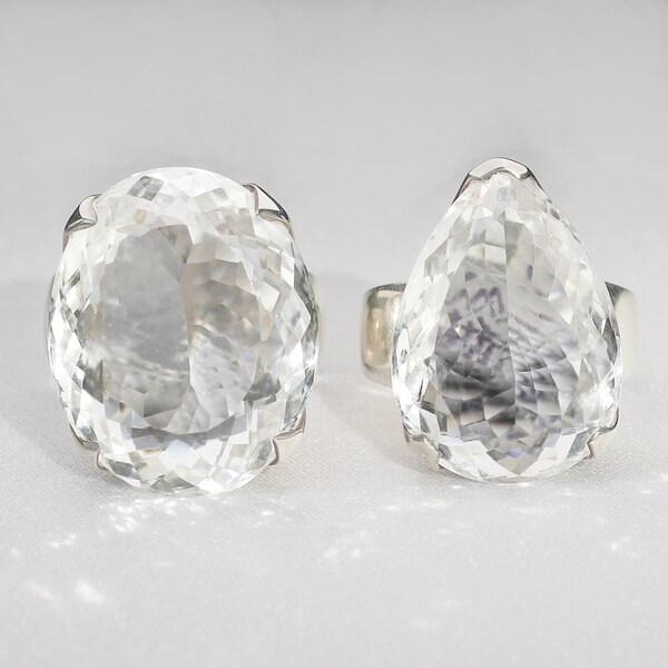 Laguna Stone Ring Clear Crystal