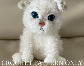 White Kitten Crochet Pattern