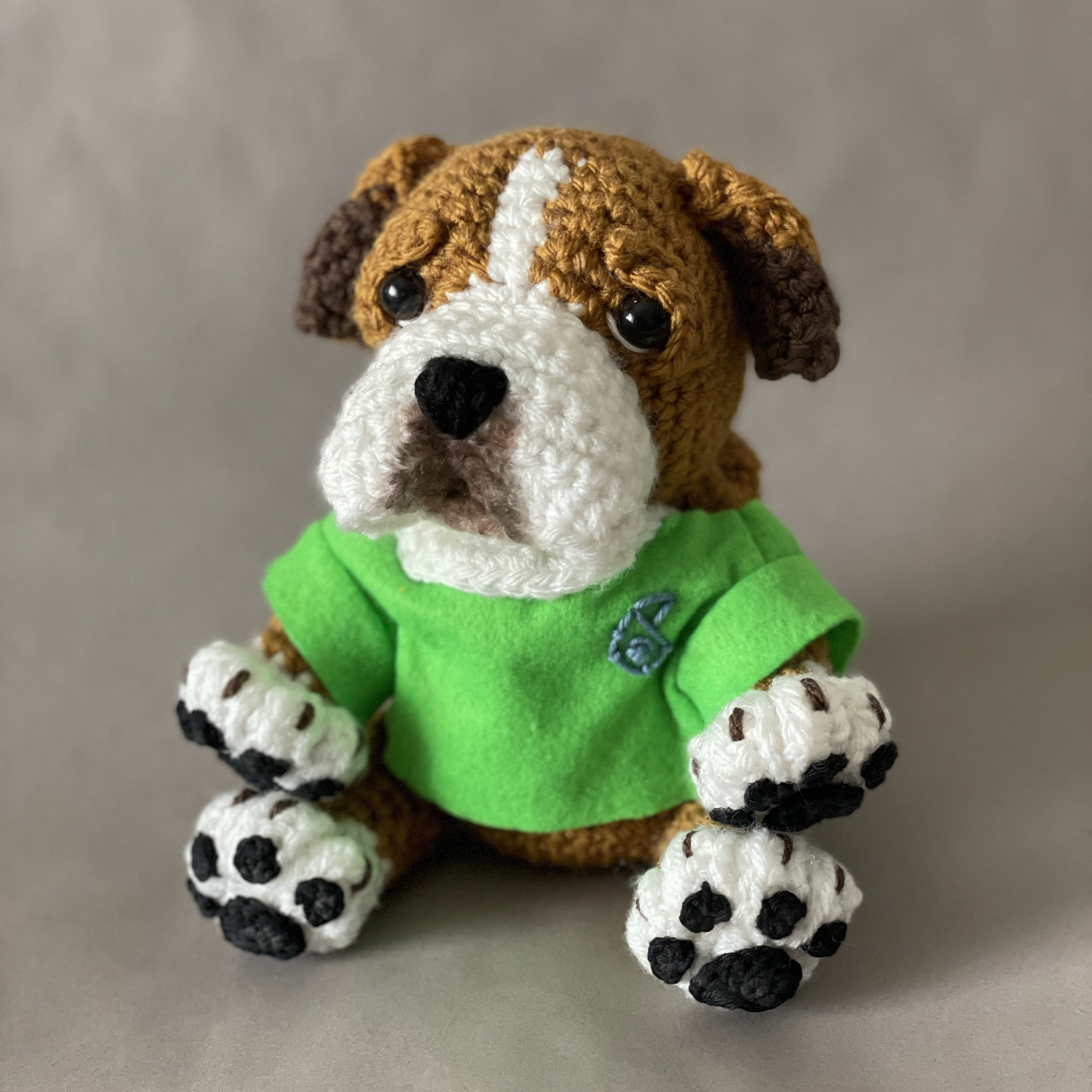 English Bulldog Puppy Crochet Pattern Etsy