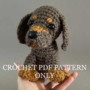 Dachshund Amigurumi Dog Crochet Pattern PDF