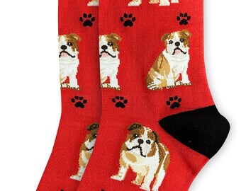 Novelty Socks. Beware of the French Bulldog on Black Socks Great Birthday Gift