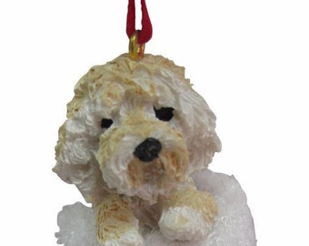 goldendoodle christmas ornament handpainted and handcrafted measures 4 tall x 2 wide - Goldendoodle Christmas Ornament goldendoodle christmas ornament handpainted and handcrafted measures 4 tall x 2 wide - Goldendoodle Christmas Ornament