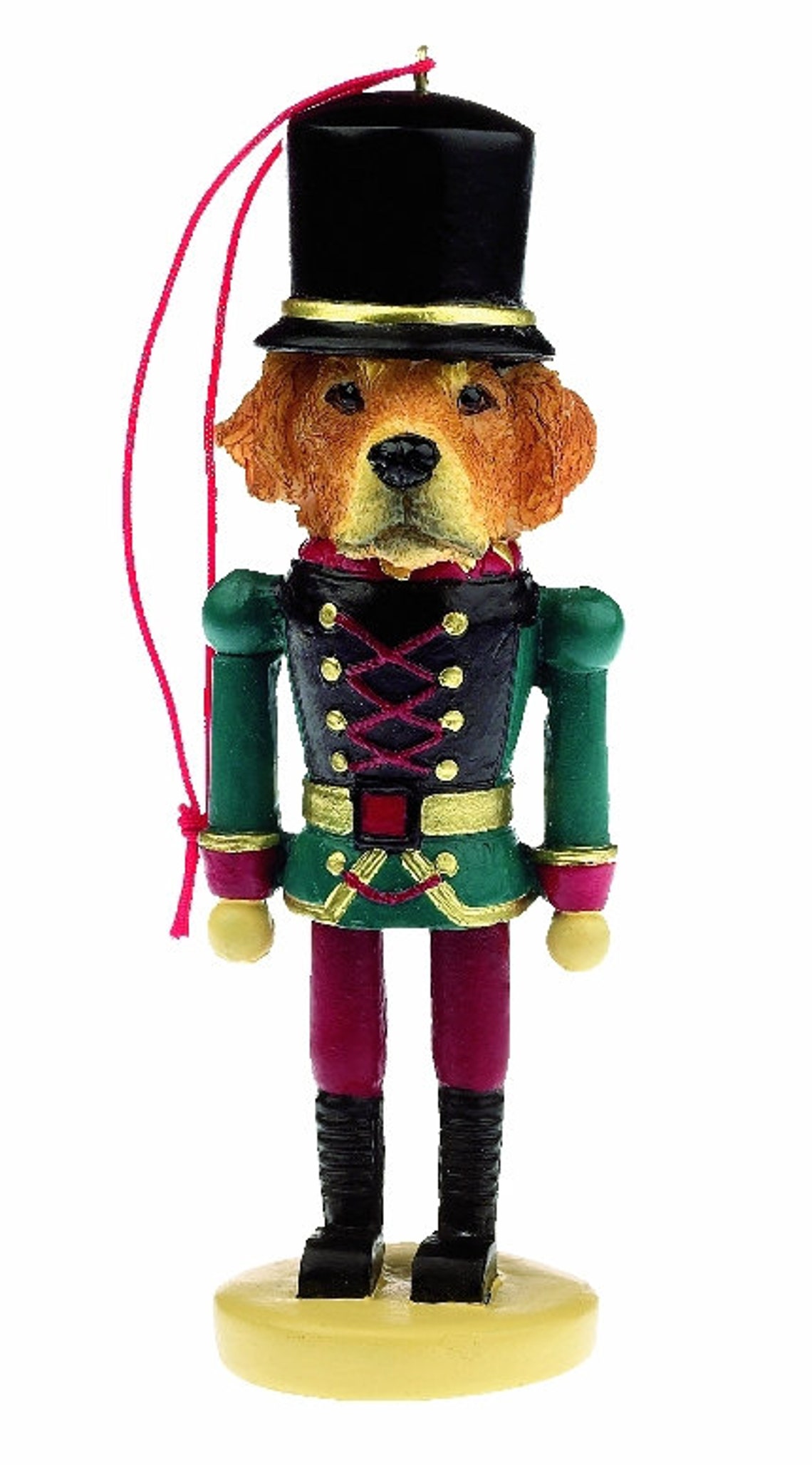 Golden Retriever Nutcracker Christmas Ornament. Hand Painted Etsy