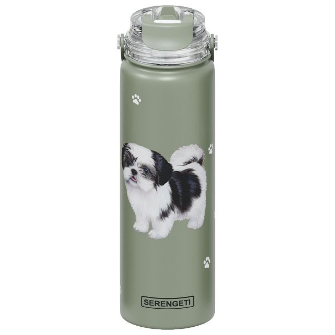Shih Tzu Black Water Bottle Stainless Steel Water Bottle 24 Etsy