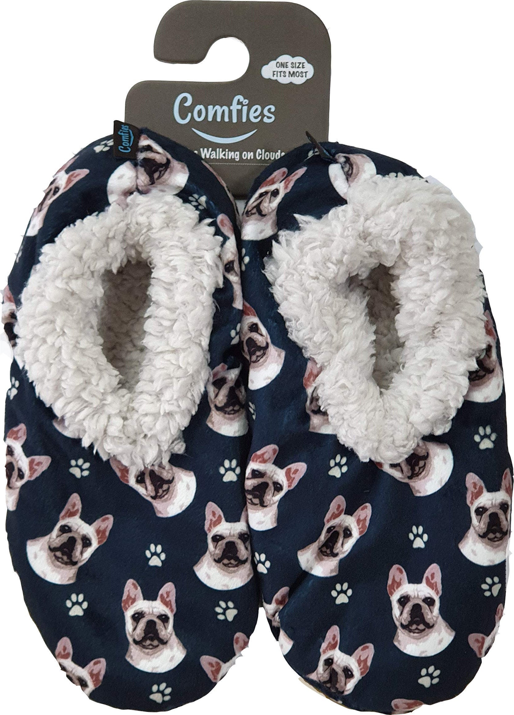 French Bulldog Super Soft Womens Slippers One Size Fits Etsy