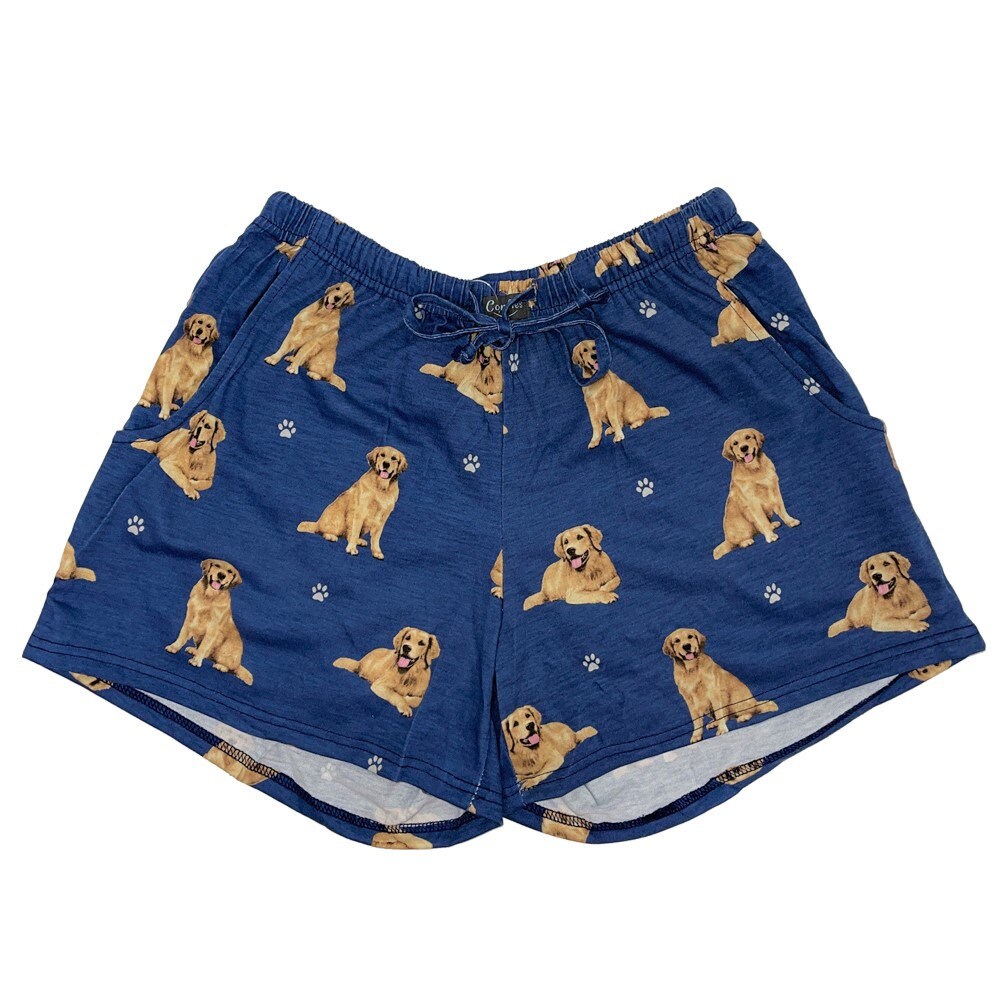 Golden Retriever Womens Lounge Shorts 