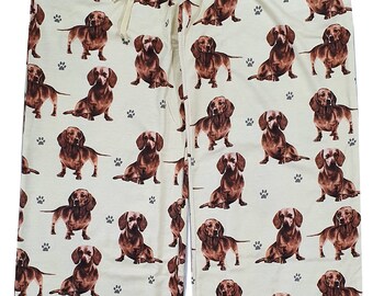 weiner dog pajama pants
