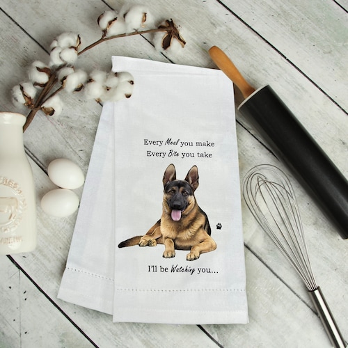 German Shepherd Kitchen Towel / Tea Towel German Shepherd Etsy