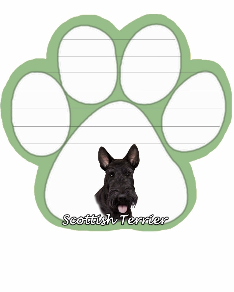 Scottish Terrier Mini Dog Notepad Notebook Made in the USA 
