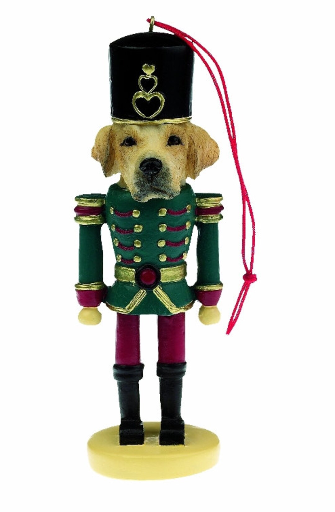 Yellow Labrador Nutcracker Christmas Ornament. Hand Painted Etsy