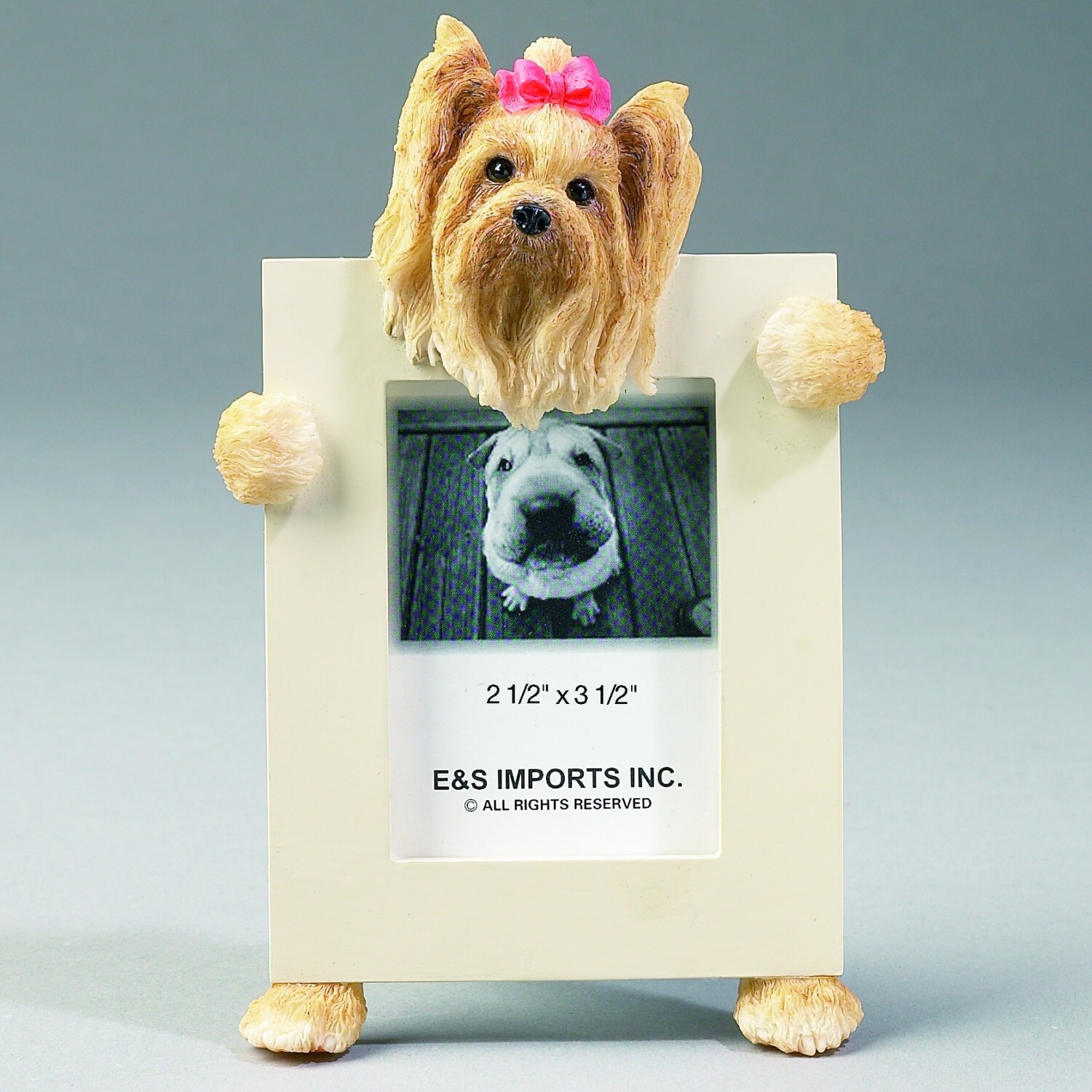 Yorkshire Terrier Picture Frame makes a Perfect gift for Etsy