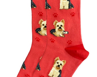 BLongTai Knee High Compression Socks Yorkie Cairn Terriers Dog for Women and Men Sport Crew Tube Socks