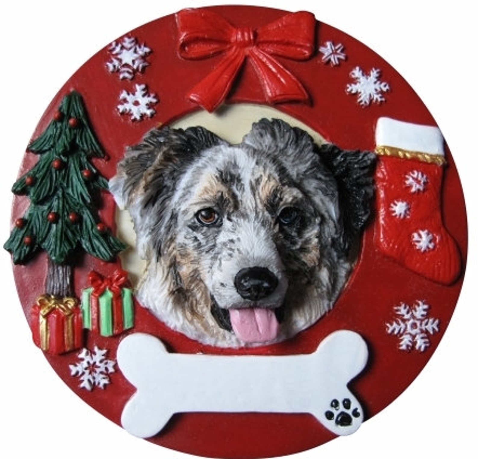 Australian Shepherd Ornament Personalized With Your Dog's Etsy