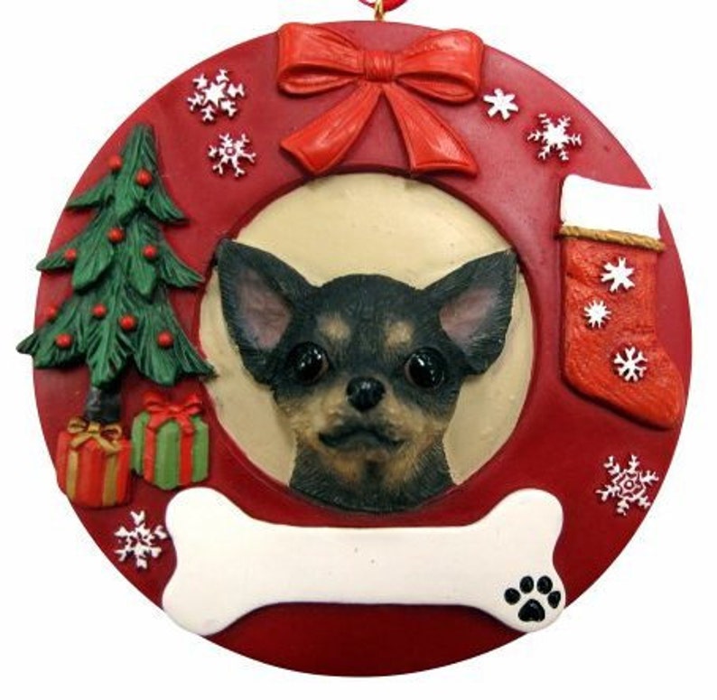 Chihuahua Ornament Personalized With Your Dog's Name Hand Etsy