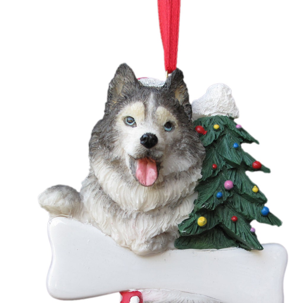 Husky Christmas Ornament 