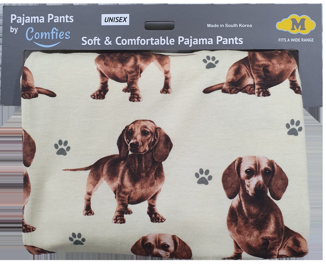 Dachshund Unisex Cotton Blend Pajama Bottoms Super Soft and Etsy