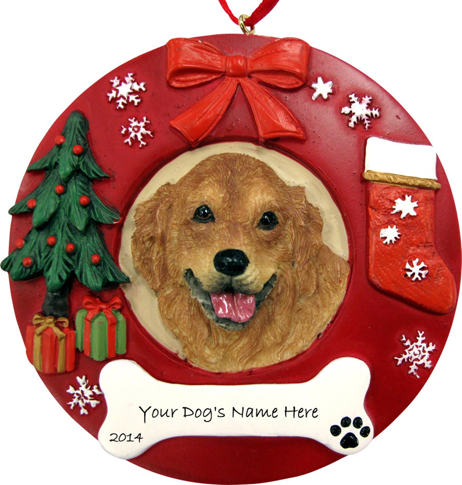 Golden Retriever Ornament Personalized With Your Dog's Etsy