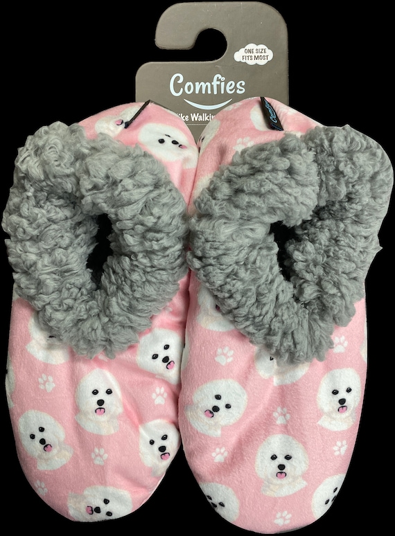 Bichon Frise Super Soft Womens Slippers 