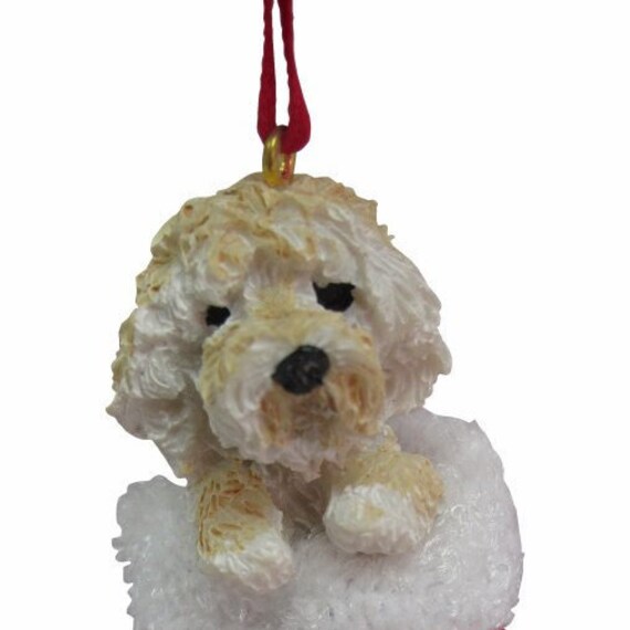 Goldendoodle Christmas Ornament Handpainted and Handcrafted. Etsy