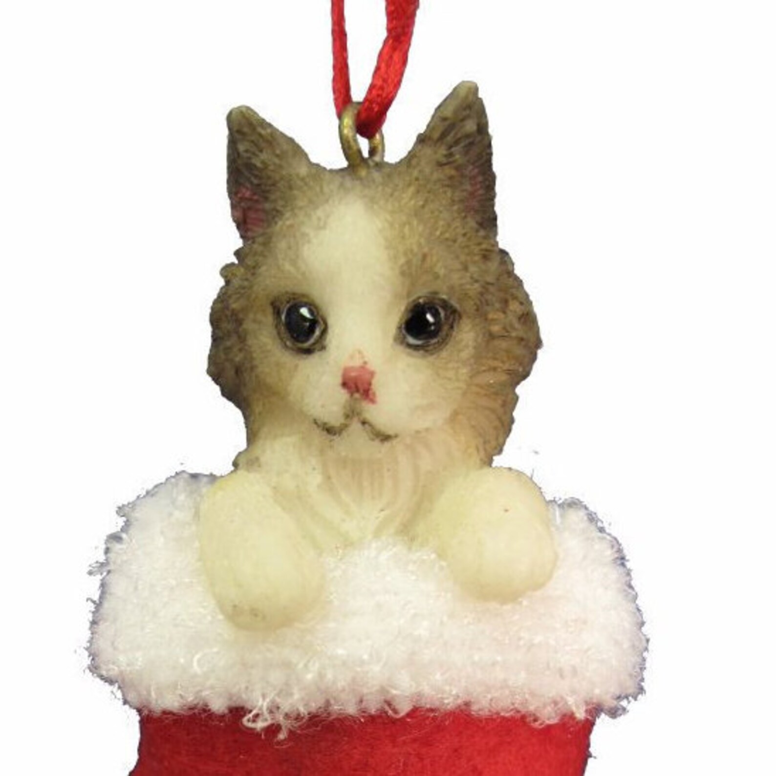 Calico Cat Christmas Ornament Handpainted and Handcrafted. Etsy