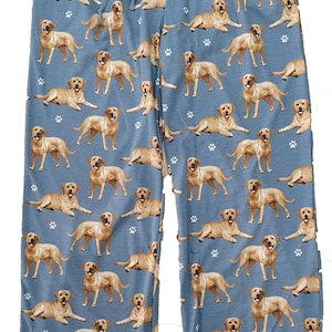 Yellow Labrador Unisex Cotton Blend Pajama Bottoms Super - Etsy