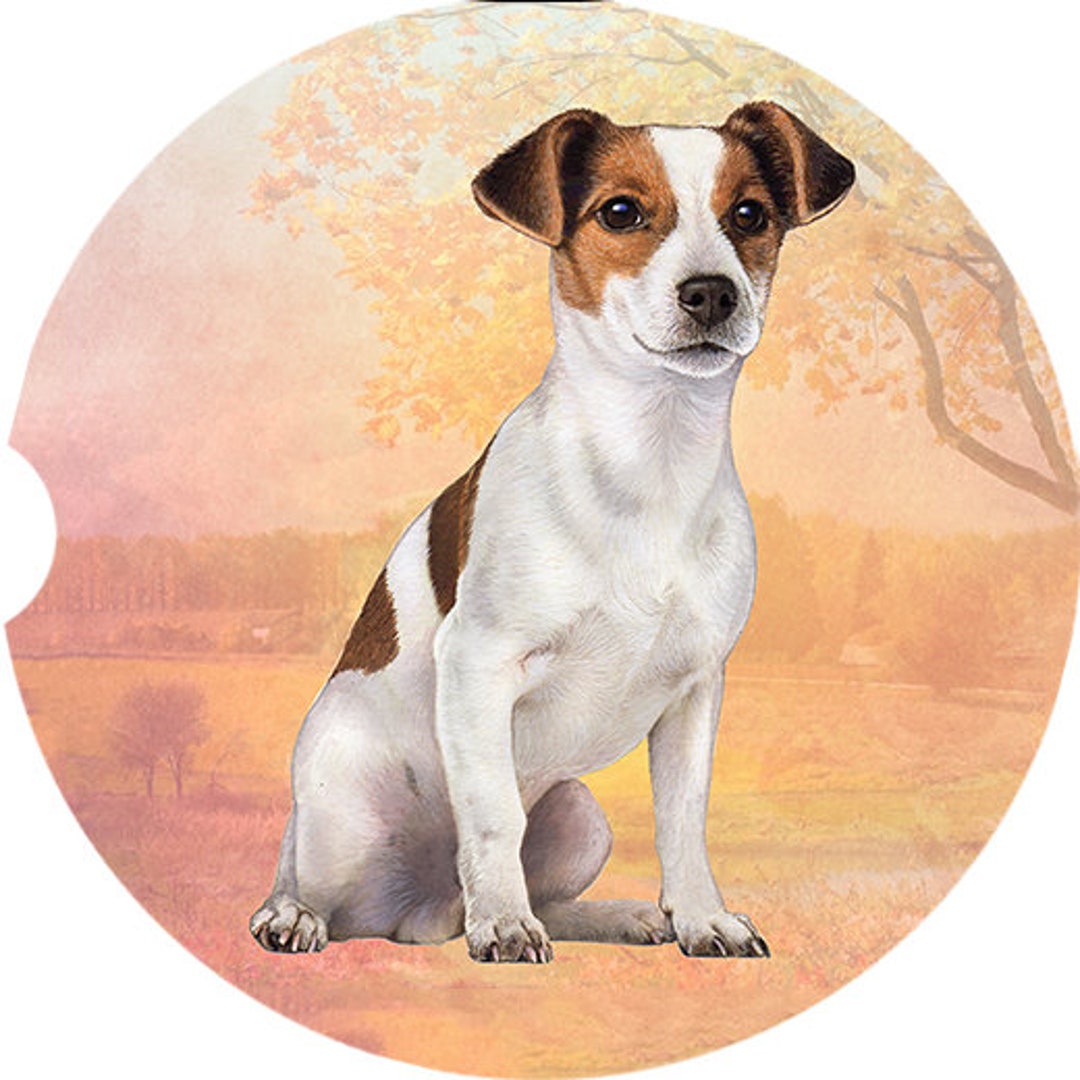 Jack Russell Car Coaster. Made From Super Adsorbent Sandstone Etsy